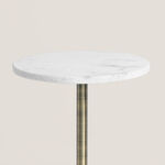 هومز طاولة مشروبات من الرخام، ذهبي 30*30*60.25سم image number 1