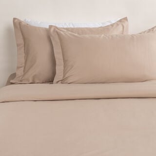 بوتيك بلانش طقم غطاء لحاف قطن 300 خيط ساتان، طبيعي، 260*240 سم