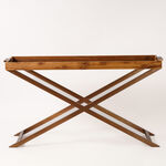 Homez serving trolley in burnished brass 61*47*75cm image number 0