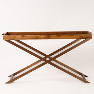 Homez serving trolley in burnished brass 61*47*75cm