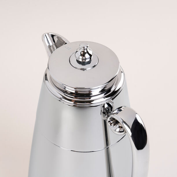 Dallaty set of 2 steel vacuum flask matt silver 1L image number 2