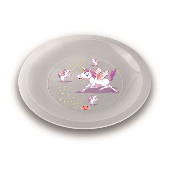 Snips flat plate unicorn 23.5*1.5cm, multicolor image number 1