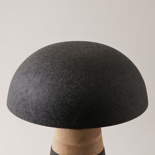 هومز مصباح طاولة خشب ومعدن، أسود 30*30*42 سم