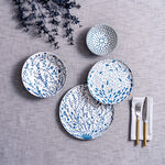 La Mesa blue /White porcelain 16pcs dinner set image number 6