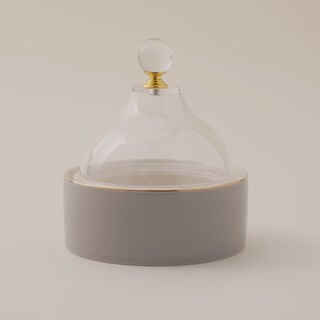 Dallaty porcelain date bowl 12.7cm, grey