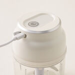Alberto mini electric stainless steel garlic chopper 230ml in white image number 5