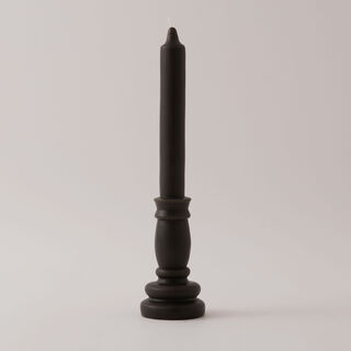 Homez soya wax tower candle, black 30*6cm