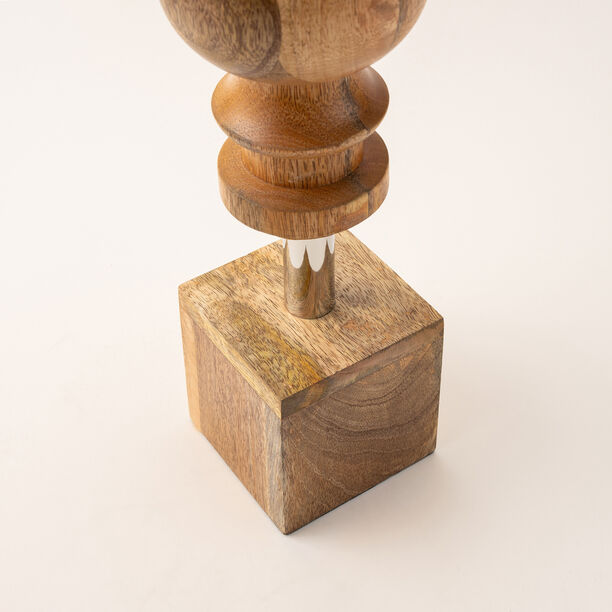 Brown wood Ramadan decoration 10*10*66 cm image number 2