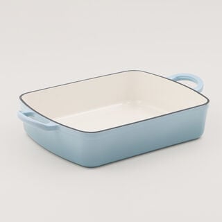 Alberto enameled cast iron roaster, blue 33*25*7.5cm