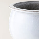 Homez Ceramic Planter, Off White 38*38*33Cm image number 2