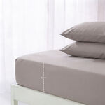 Boutique Blanche Fitted Sheet 100% Tencel 300Tc Full, Birch 140*200 Cm image number 2