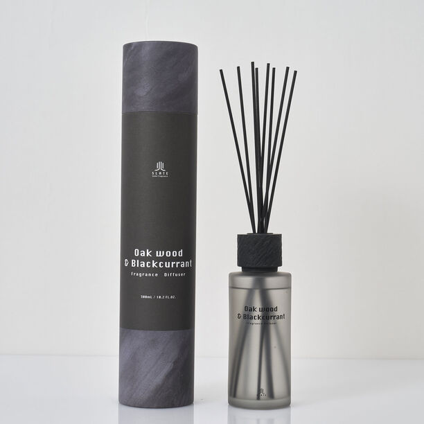 Diffuser 300ml oak wood & blackcurrant in black image number 0