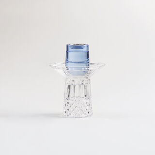 Homez Glass Diamond Oud Burner 12*12*15Cm, Blue