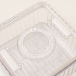 وعاء تخزين طعام بلاستيك شفاف 26.5*18.5*9 سم image number 3