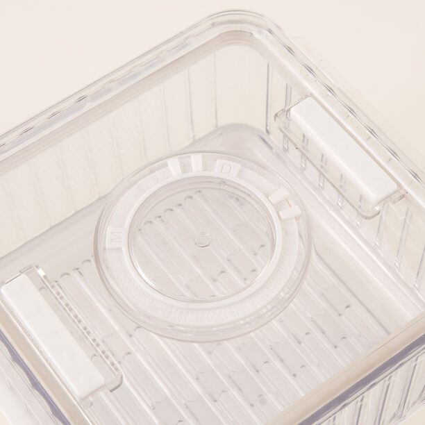 وعاء تخزين طعام بلاستيك شفاف 26.5*18.5*9 سم image number 3