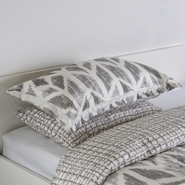 Cottage microfiber block chevron print 6pc king comforter set, grey 220*240cm image number 8