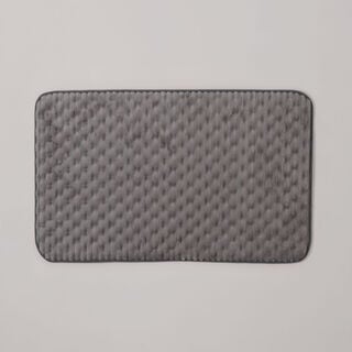 Memory Foam Bath Mat With Sbr Backing 50X80Cm Grey