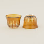 Dallaty 6pcs arabic coffee cup set, brown image number 3