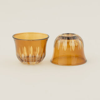 Dallaty 6pcs arabic coffee cup set, brown