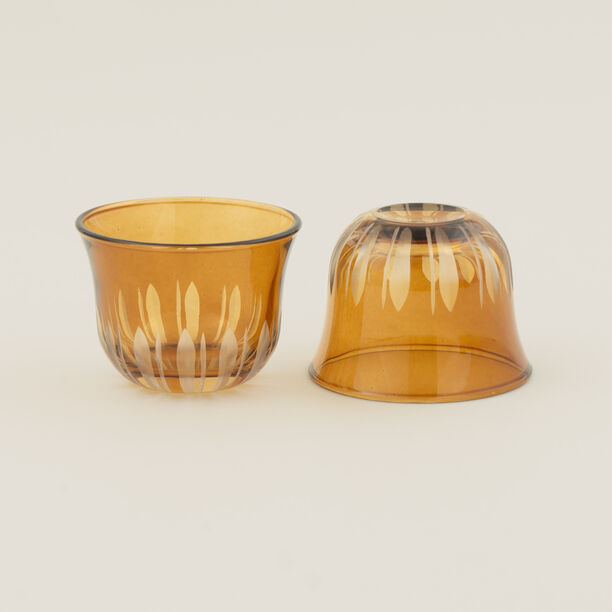 Dallaty 6pcs arabic coffee cup set, brown image number 3