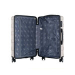 3 Piece Set Abs Trolley Case Horizontal Stripes Champagne image number 10