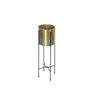 Planter Metal With Stand Small Pot Dia 19.7 Cm X Heiht With Stand 68.4 Cm