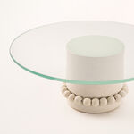 Selah off white glass cake stand 30.5*30.5*12 cm image number 3