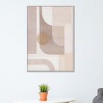 Homez contemporary geometric canvas art in wooden frame 50* 70*3.2cm image number 1
