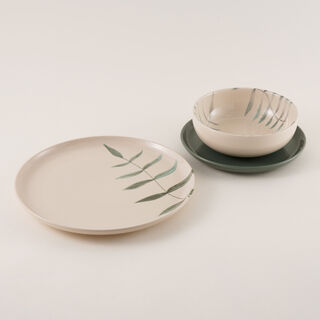 Oxford porcelain dinner set of 12 pcs, tree pattern