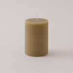 Homez Soya Wax Candle, Beige 7*7*10Cm image number 1