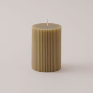 Homez Soya Wax Candle, Beige 7*7*10Cm
