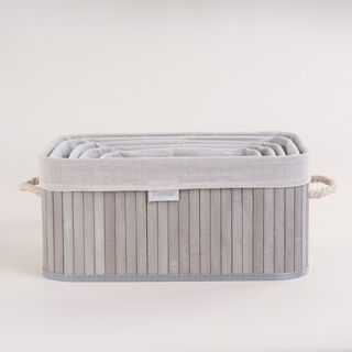 Natural Bamboo Basket Set 5 Pisces