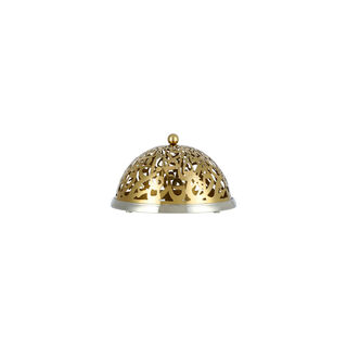 Caligraphy Dome Cake Stand Nickel Plated