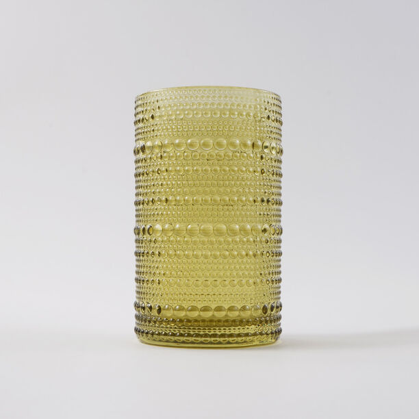 La Mesa 4 Pcs Highball Glass Set, Olive Green 7.5*7.5*12.5 Cm image number 4