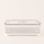 وعاء تخزين طعام بلاستيك شفاف 26.5*18*13.5 سم image number 2