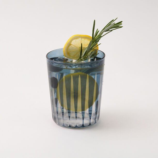 La Mesa Glass Tumbler Set 4Pcs 270Ml, Blue image number 2