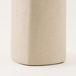 Homez stone pot ceramic vase, beige, 12*12*27cm image number 2