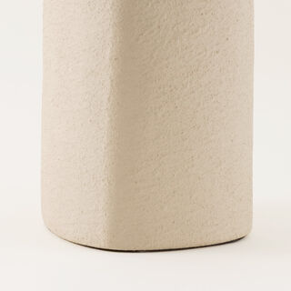 Homez stone pot ceramic vase, beige, 12*12*27cm