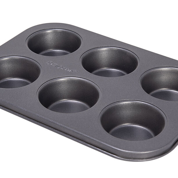 Betty Crocker Non Stick Muffin Pan 6 Cup Grey Color image number 3