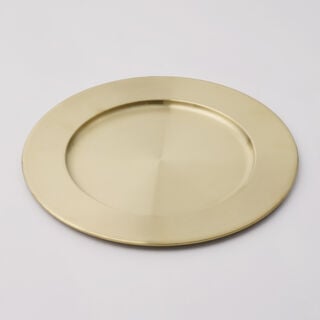 Luster Collection La Mesa Charger Plate, Matt Gold, 30 cm