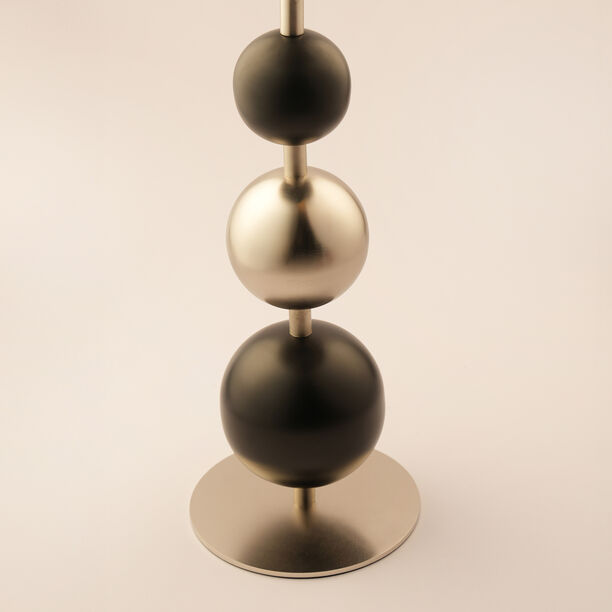 Homez Metal Ramadan Crescent Moon With Spherical Base, Black 59*17*20Cm image number 2