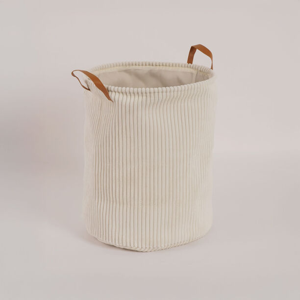 Cottage Polyester Laundry Hamper With Leather Handle 40*40*50 Cm image number 0