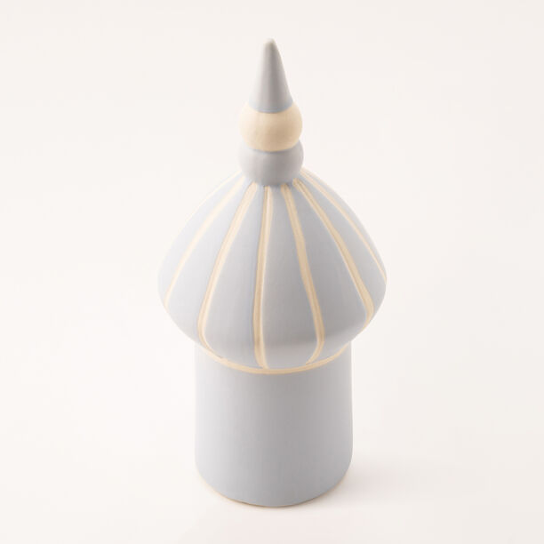 Homez blue ceramic Ramadan decoration 11.5*11.5*25.2 cm image number 3