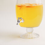 La Mesa clear glass with a silver color spigot beverage dispense 6.5L image number 5