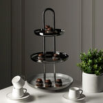 Samarkand 3 Tier Cake Stand Black Nickel image number 1