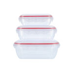 3 Pcs Rectangular Storage Container image number 2