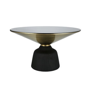 Coffee Table Base Mirorr Top Black