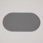 كوتاج دعاسة حمام من مادة تي بي إي، رمادي 69*39 سم image number 0