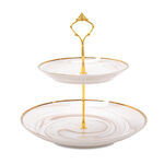 Honey Marble 2 Tier Cake Stand image number 0