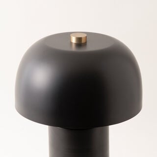 هومز مصباح طاولة معدني، أسود 25.5*25.5*40 سم